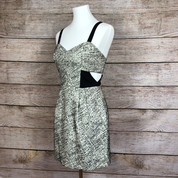 Rebecca Minkoff Grey Lori Cutout Ponte Dress - Picture 3 of 6